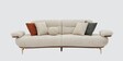 Athens Boucle Fabric 3 Seater Sofa In Beige Colour
