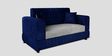 Atlanta Velvet 7 Seater Sofa Set In Blue & Grey  Colour ( 3 + 2 + 2)