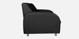 Atlanta Leatherette 3 Seater Sofa In Black Colour