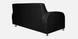 Atlanta Leatherette 3 Seater Sofa In Black Colour