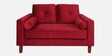 Atlanta Velvet 2 Seater Sofa In Red Colour