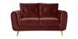 Atlantis Velvet 2 Seater Sofa in Wine Red Colour