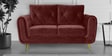 Atlantis Velvet 2 Seater Sofa in Wine Red Colour