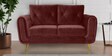 Atlantis Velvet 2 Seater Sofa in Wine Red Colour