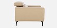 Atmore Half Leather 2 seater Sofa In Oyster Beige Colour With Adjustable Headrest