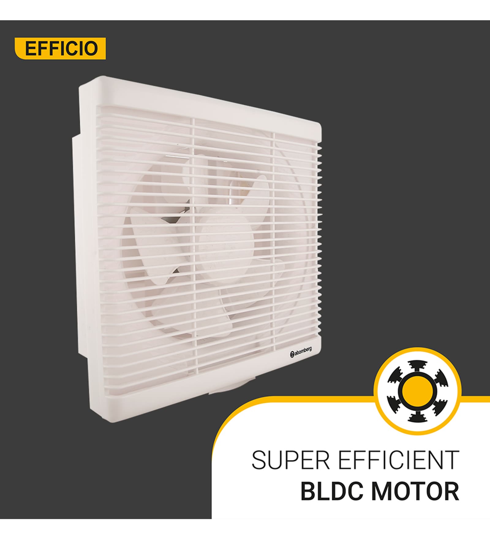 Atomberg Efficio 150mm BLDC motor Energy Saving Exhaust Fan |White