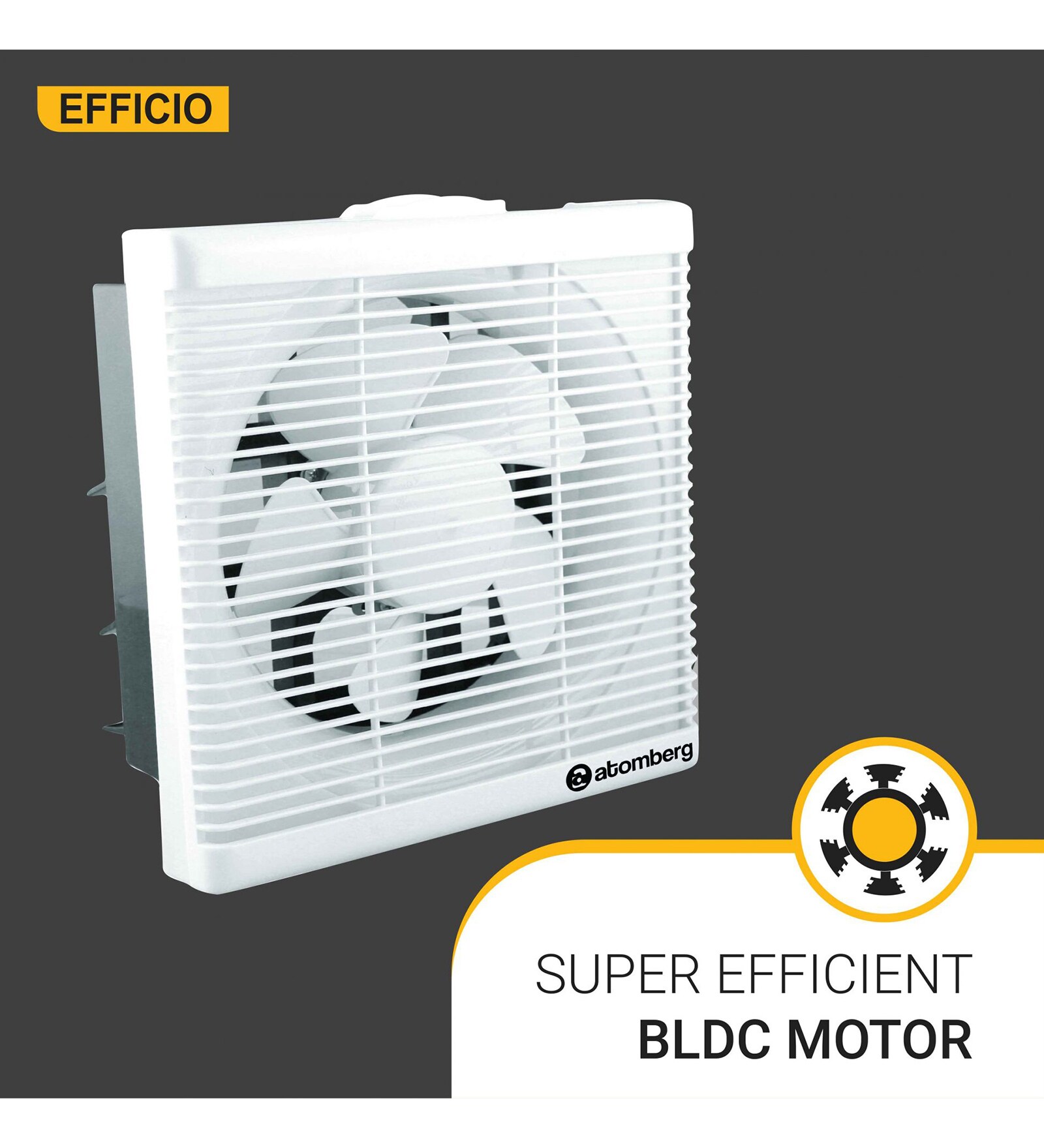 Buy Atomberg Efficio Mm Bldc Motor Energy Saving Exhaust Fan White