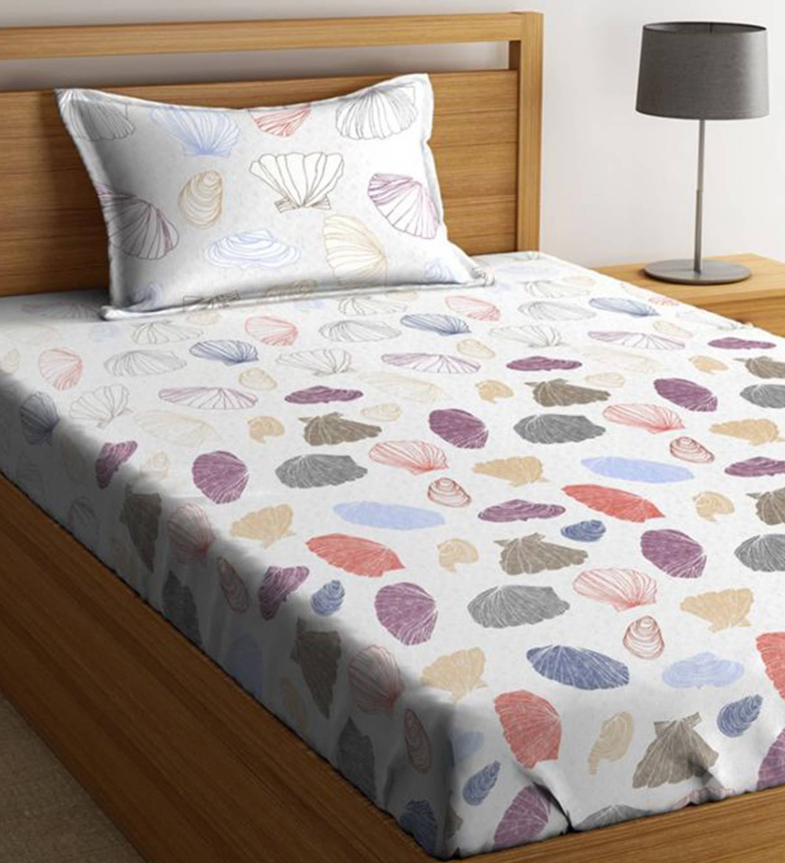 Buy Atrium Cotton 144TC Single Bedsheet with 1 Pillow Cover at 50% OFF ...