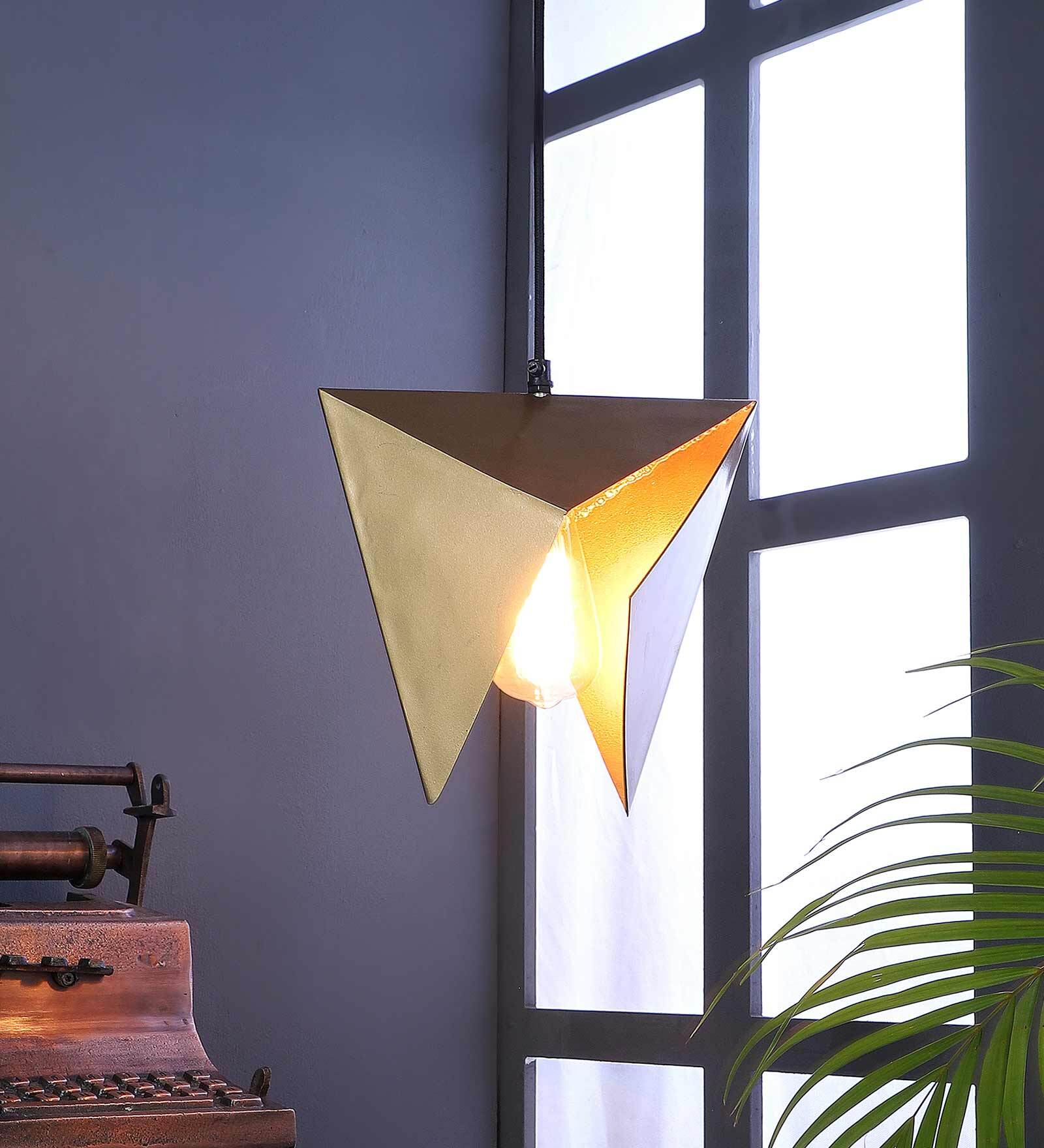 Noaki Atupa Gold Metal Hanging Light