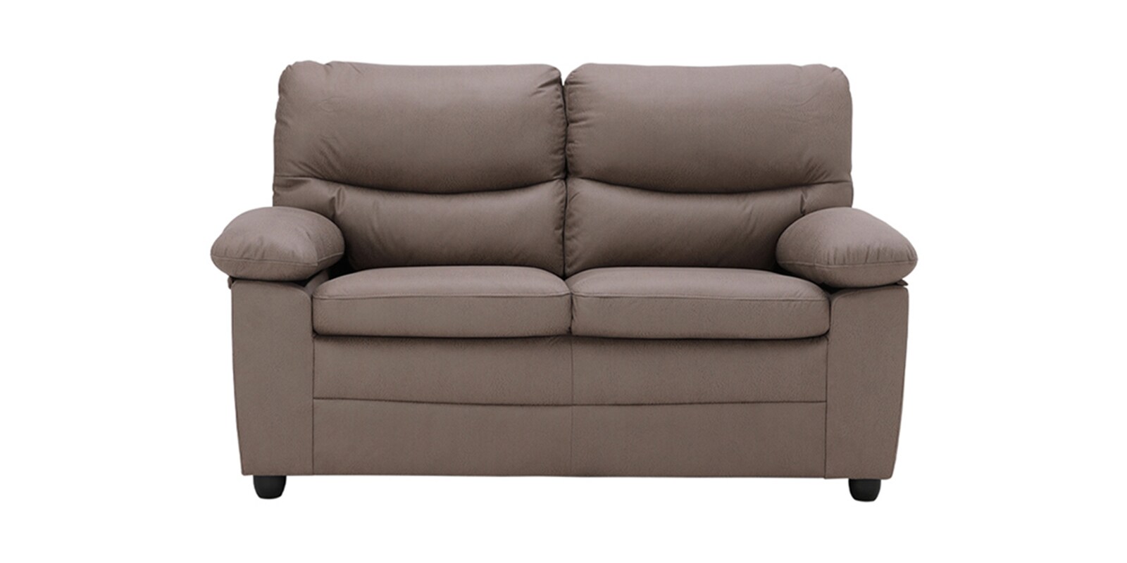 Atlas Fabric 2 Seater Sofa In Brown Colour