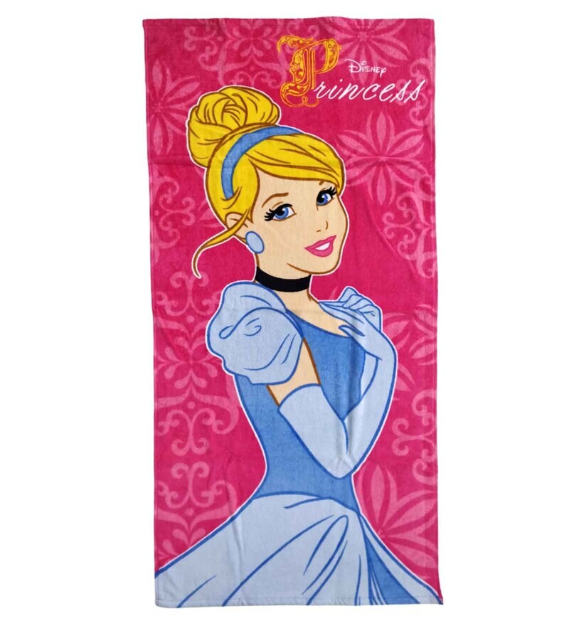 Buy Disney Princess & Frozen Elsa Kids 350 GSM Cotton Bath Towel (Set