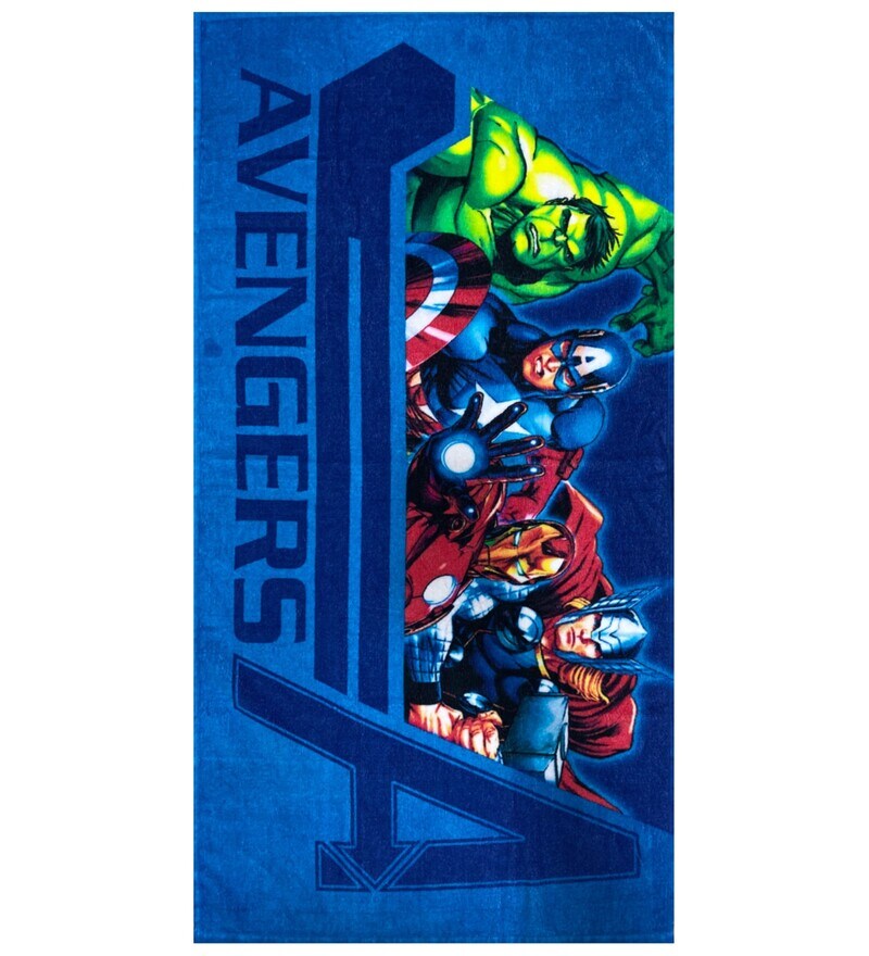 Buy Marvel I Am Amazing Spiderman & Avengers Kids 350 GSM Bath Towel