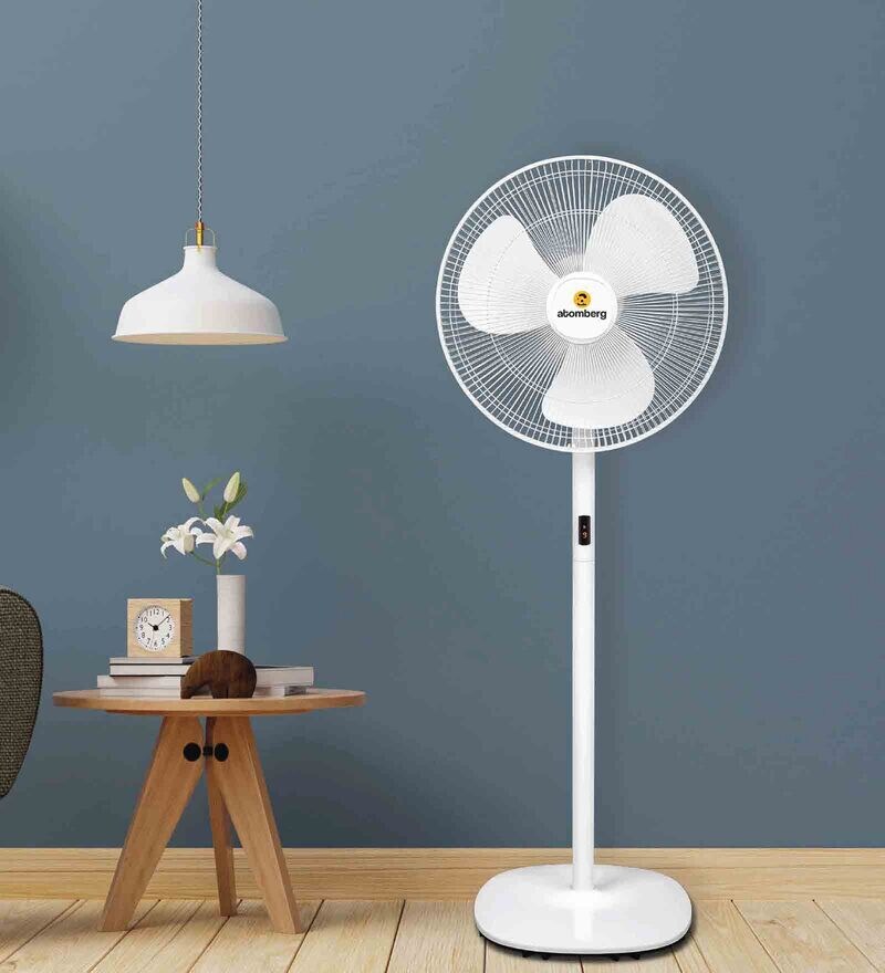 Buy Atomberg Efficio+ 400mm BLDC Energy Saving Pedestal Fan with Remote(White) Online Pedestal