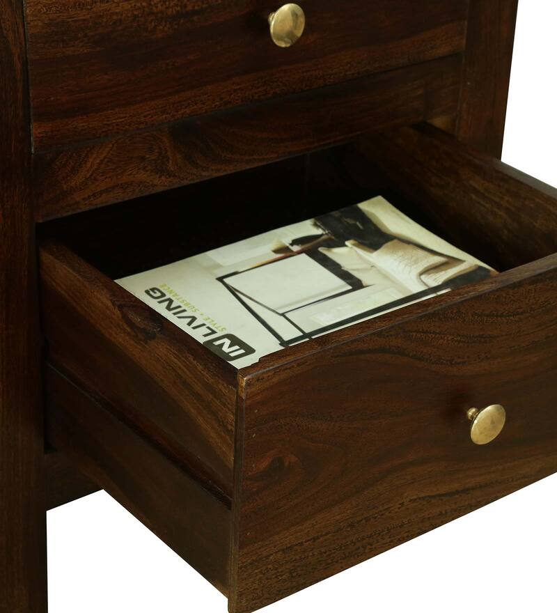 Buy Attie Solid Wood Study Table In Provincial Teak Finish By Woodsworth Online Modern Writing