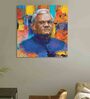 Atal Bihari Vajpayee 24"X24" Stretched And Teakwood Framed Art Print
