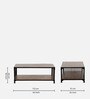Atencio Metal Coffee Table In Natural Finish