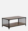 Atencio Metal Coffee Table In Natural Finish