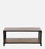 Atencio Metal Coffee Table In Natural Finish