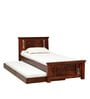 Kumud Solid Wood Trundle Bed In Honey Oak Finish