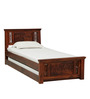 Kumud Solid Wood Trundle Bed In Honey Oak Finish