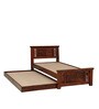 Kumud Solid Wood Trundle Bed In Honey Oak Finish