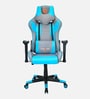 Athena Leatherette Gaming Chair  in Grey & Turquoise Colour