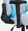 Athena Leatherette Gaming Chair  in Grey & Turquoise Colour