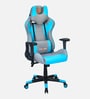 Athena Leatherette Gaming Chair  in Grey & Turquoise Colour