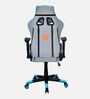 Athena Leatherette Gaming Chair  in Grey & Turquoise Colour