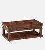 Athens Solid Wood Coffee Table in Brown Colour With Drawer