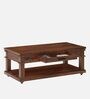 Athens Solid Wood Coffee Table in Brown Colour With Drawer