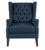 Athens Fabric Wing Chair in Navy Blue Colour