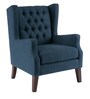 Athens Fabric Wing Chair in Navy Blue Colour