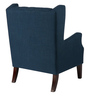 Athens Fabric Wing Chair in Navy Blue Colour