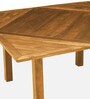 Athinai Sheesham Wood 4 To 8 Seater Dining Table In Scratch Resistant Rustic Teak Finish With Expandable Top