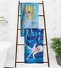 Disney Frozen Dream Of Magic Elsa Kids 350 GSM Bath Towel  (Set of 2)