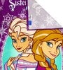 Disney Frozen Sisterly Love & Northern Lights Multicolor 350 GSM Cotton Kids Towels (Set Of 2)