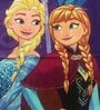 Disney Frozen Sisterly Love & Northern Lights Multicolor 350 GSM Cotton Kids Towels (Set Of 2)