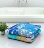 Disney Frozen Unleashthe Magic Elsa Multicolor 350 GSM Cotton Kids Towels (Set Of 2)