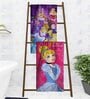 Disney Princess Multicolor 350 GSM Cotton Kids Towels (Set Of 2)