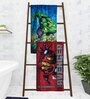 Marvel Avengers & The Hulk Multicolor 350 GSM Cotton Kids Towels (Set Of 2)