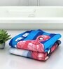 Marvel Blue&Red Spiderman Multicolor 350 GSM Cotton Kids Towels (Set Of 2)