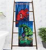 Marvel The Hulk & Spiderman Kids 350 GSM Bath Towel (Set of 2)