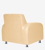 Atlanta Leatherette 1 Seater Sofa in Beige Colour