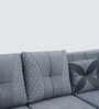 Atlanta American Fabric Corner Sofa In Grey Color