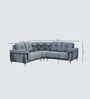 Atlanta American Fabric Corner Sofa In Grey Color