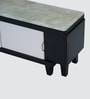 Atlanta American Marble Tv Console Stand In White Finish