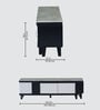 Atlanta American Marble Tv Console Stand In White Finish