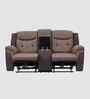 Atlanta Motorised 2 Seater Recliner With Usb Charging Port In Brown Color