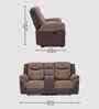 Atlanta Motorised 2 Seater Recliner With Usb Charging Port In Brown Color